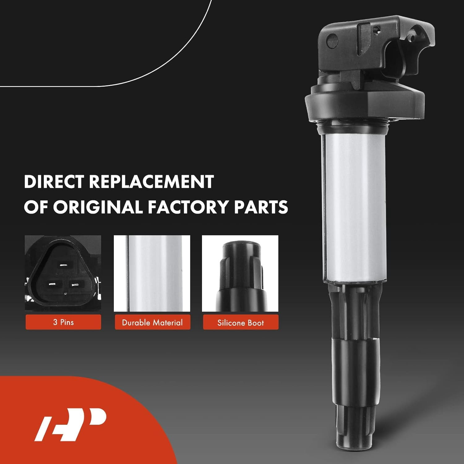 A-Premium Set of 6 Ignition Coil Pack and Iridium Spark Plugs Compatible with BMW 320i 325i 330i, 525i 530i, 760i 760Li, M3 X3 Z3 Z4, 3.0L, 3.2L