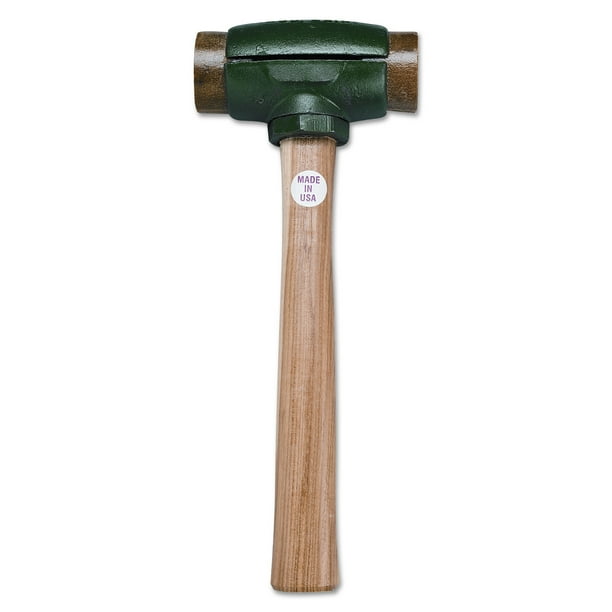 Garland Mfg Split Head Hammers, 1 3/4 in Dia., 14 in Handle, Rawhide
