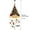Christmas hat shaped hanging lamp, variant on Halloween Clearance! Set of 3 Halloween Ghost Figurines, 3.70 Inch Resin Tabletop Decor with Hat Pumpkin Letter Design, Compact Indoor Ornaments for Shelf Mantel Party Home Display