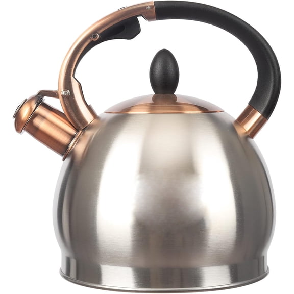 3Quart Whistling Tea Kettle Classic Teapot Stainless Steel Teakettle with Cool Grip for Stovetop