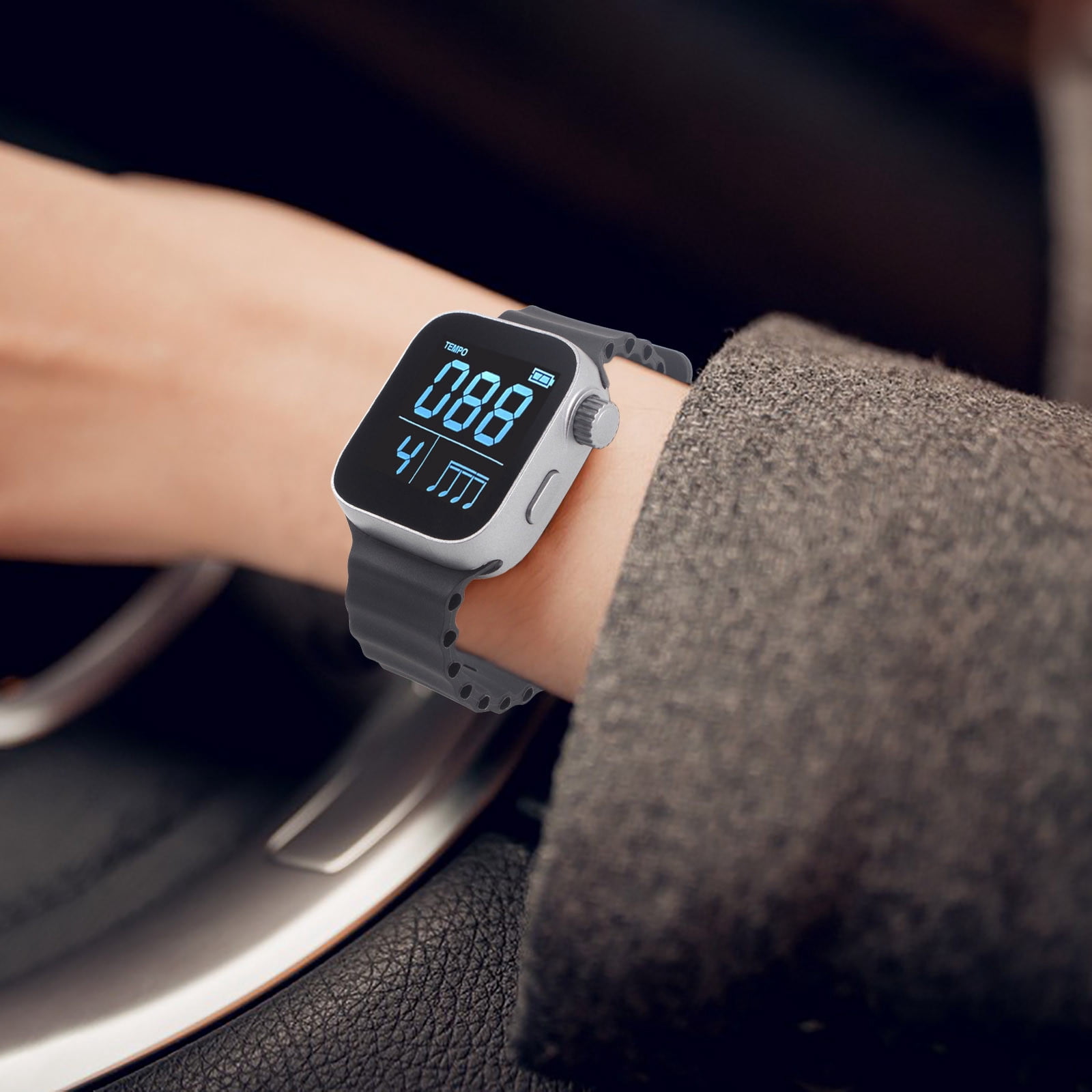 PUREKKI Vibrating Metronome Watch for Music Practice, Lightweight and Wearable with Long Battery Life