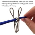thumbnail image 4 of 50 Pack Clothes Peg. Stainless Steelclip Pin Set For Clothes Sock Hanger. Daily, 4 of 5