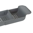thumbnail image 6 of Bath Bliss Expandable Non-Slip Bathtub Caddy in Gray, 6 of 8