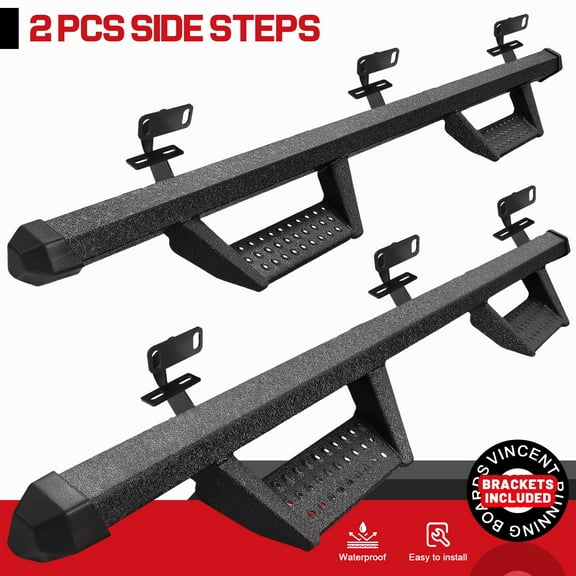 FIT 09-14 FORD F150 Super Crew Cab Drop Steps 3" Running Board Nerf Bar BCKA