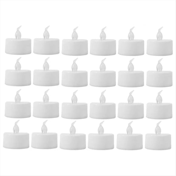 Mini Velas Eléctricas Sin Llama, LED A Pilas, Luz Cálida, Luces de Deseos, Decoración de Ambientes, Luces de Utilería.
