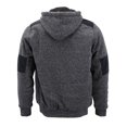 thumbnail image 4 of Boy’s Soft Sherpa Lined Two Tone Quilted Juniors ZipUp Fleece Hoodie Kids Jacket (MSM-40-5 Heathered Black, S(8) ), 4 of 6