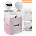 thumbnail image 3 of Pink Ombre Stand Mixer Dust Cover with Storage Pocket & Handles, Pink White Gradient Modern Abstract Art Fits All Tilt Head & Bowl Lift Kitchen Appliance Cover Organizer Bag Accessories, 4.5-5 Quart, 3 of 6