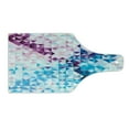 thumbnail image 2 of Digital Cutting Board, Abstract Mosaic Digital Ombre Geometrical Colorful Design Art Print Image, Tempered Glass Cutting and Serving Board, Wine Bottle Shape, Pink Blue and White, by Ambesonne, 2 of 5