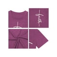 thumbnail image 3 of XCHQRTI Faith 4th of July Shirt Plus Size Women Graphic Tees Summer Short Sleeve Tops, 3 of 7