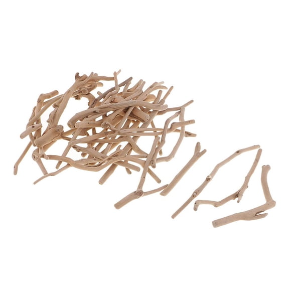 Kesoto 50-200mm Long Natural Driftwood Branch Branches, Craft Sticks, Unfinished Wood Pieces, Rustic Terrarium Wood Aquarium Ornament, 125 , 80-190mm