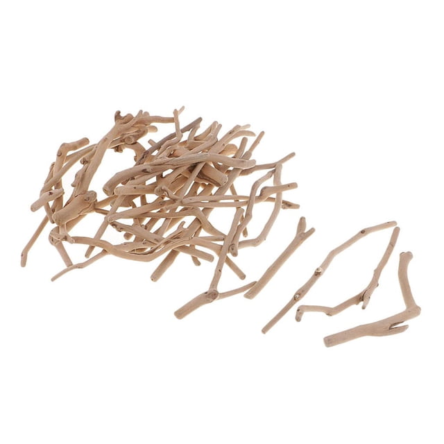 Bâtons de Bois Flotté Naturels Mélangés Cadres Rustiques Décoratifs 80-190mm