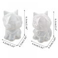 thumbnail image 2 of 2 Pack Dog Silicone Mold - 3D Animal Candle/ Resin/ Clay Molds Kit, Reusable Pet Crown Dog Candle Wax Resin Casting Molds for DIY Crafts Home Decor(No crown on top of head), 2 of 8