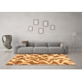 thumbnail image 3 of Ahgly Company Indoor Round Abstract Orange Modern Area Rugs, 7' Round, 3 of 4