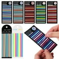 Zehuanyu 8 Packs of Highlighter Strips Fluorescence Highlighter Tapes