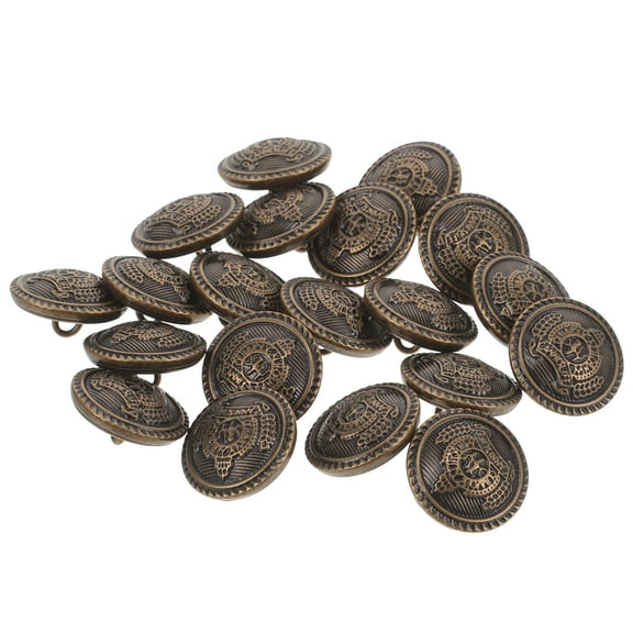OUNONA  20 Pcs Button Protective Cover Retro Metal Buttons