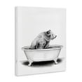 thumbnail image 3 of Stupell Industries Bear In A Tub Funny Animal Bathroom Drawing Canvas Wall Art by Rachel Neiman, 30" x 40", 3 of 5