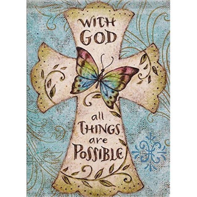 Dyrenson Home Decorative Outdoor Religious Garden Flag