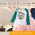 thumbnail image 6 of FUYGRCJ 20PCS Kids Wooden Hangers,9'' Kids Baby Toddler Children Wooden Hangers for Clothes & Pants,Baby Children Wooden Hangers, 6 of 8