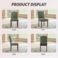 thumbnail image 4 of EOP Upholstered Dining Chair Set of 6, Wood Legs Parsons Chairs with Nailhead Trim Vintage Design for Kitchen Dining Room, Green, 4 of 9