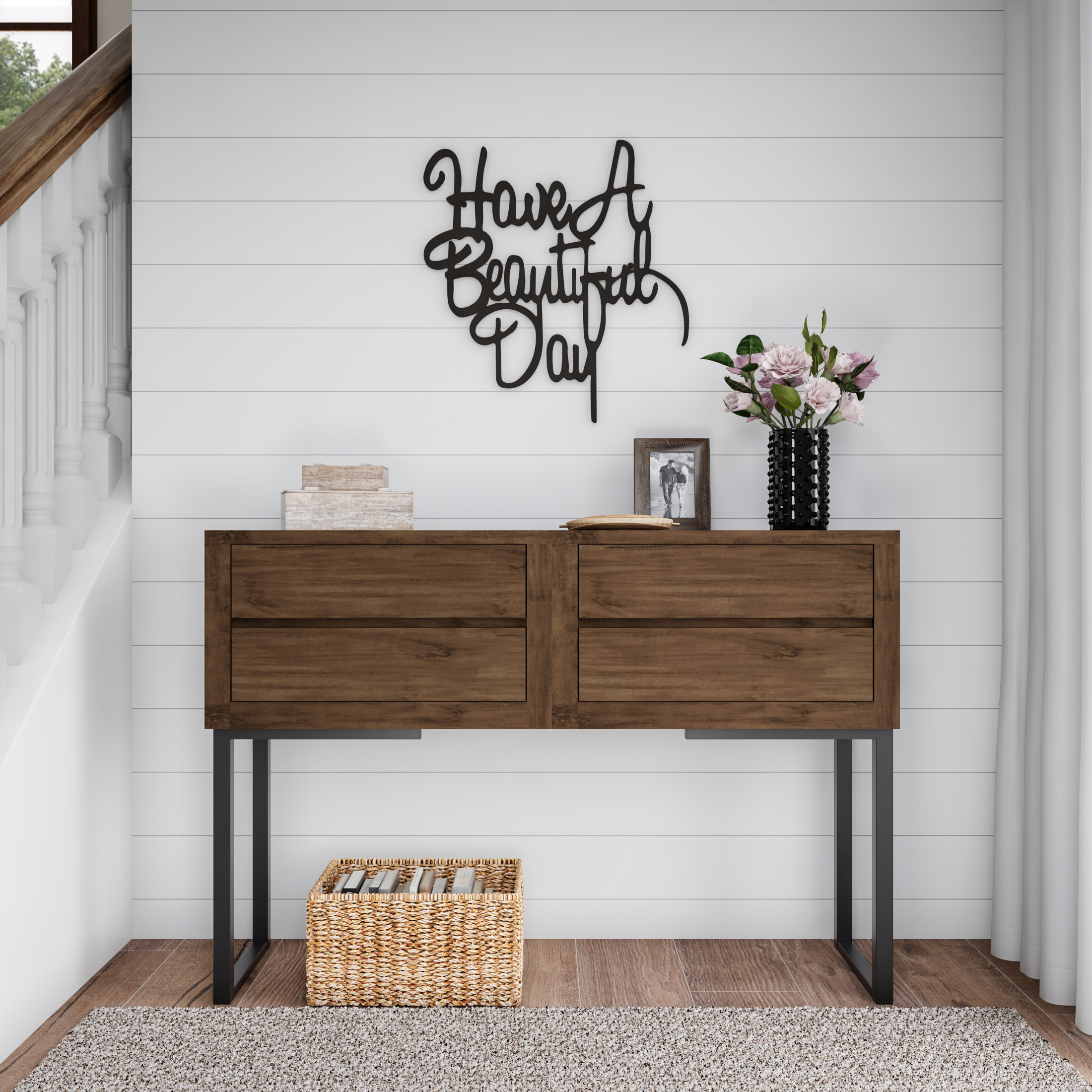 Lavish Home Have a Beautiful Day Wall Art - 3D Word Art Metal Wall Sign