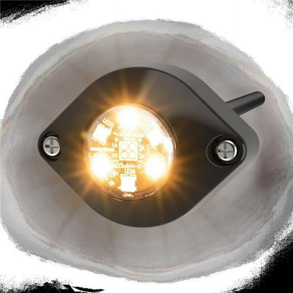 Ecco Safety Group ECCED9015A 12-24V DC LED Flashing Warning Lights, Amber