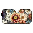 thumbnail image 2 of Uorisanigo Dahlia Pattern Sun Shade for Car Windshield Portable Car Sunshade for Windshield Cute Blocks Sun Front Sun Shield Protector Block UV Rays and Heat to Keep Vehicle Cool, 2 of 7