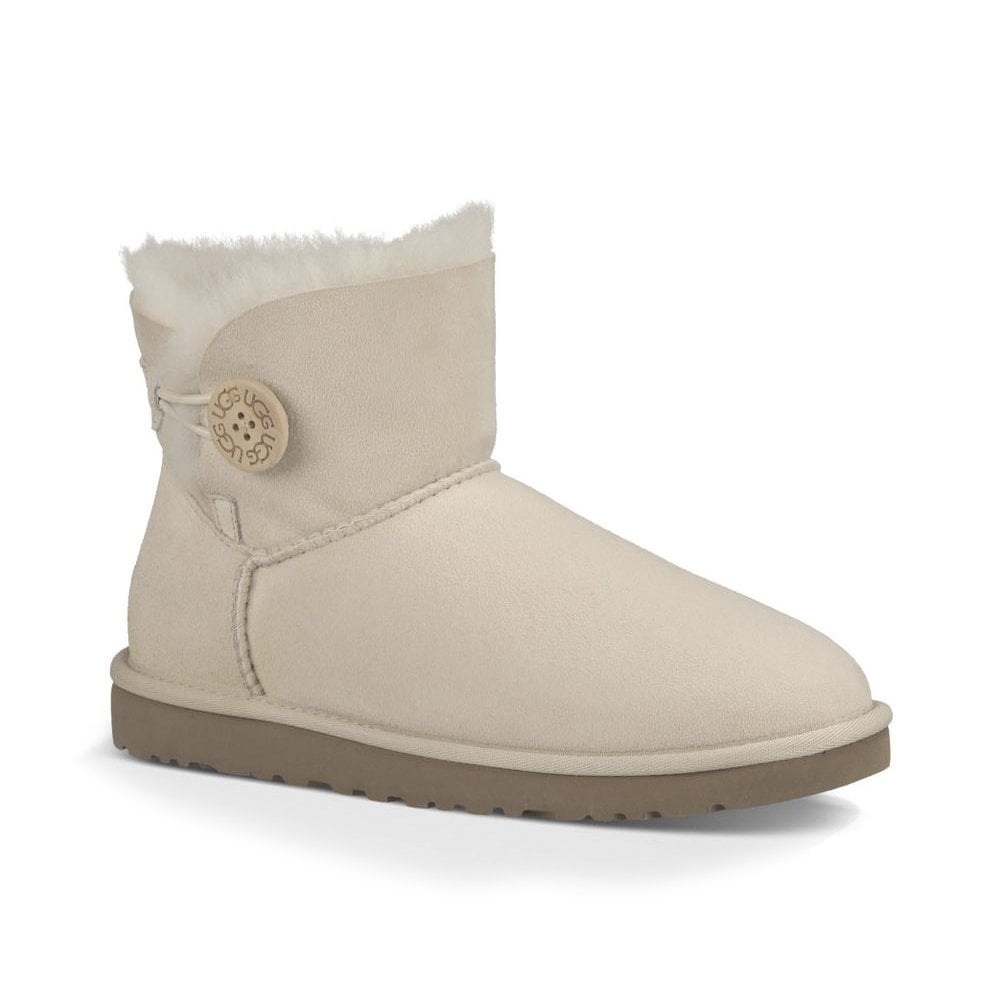 ugg mini bailey button beige