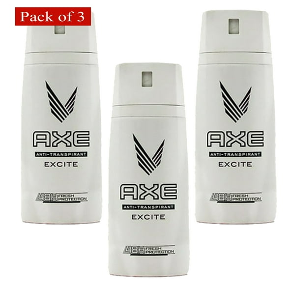Axe Vaporisateur Corporel Anti-Transpirant Excite 150Ml (Lot de 3)
