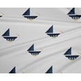 thumbnail image 5 of oneOone Polyester Lycra Royal Blue Fabric Nautical Craft Projects Decor Fabric Printed By The Yard 56 Inch Wide, 5 of 5