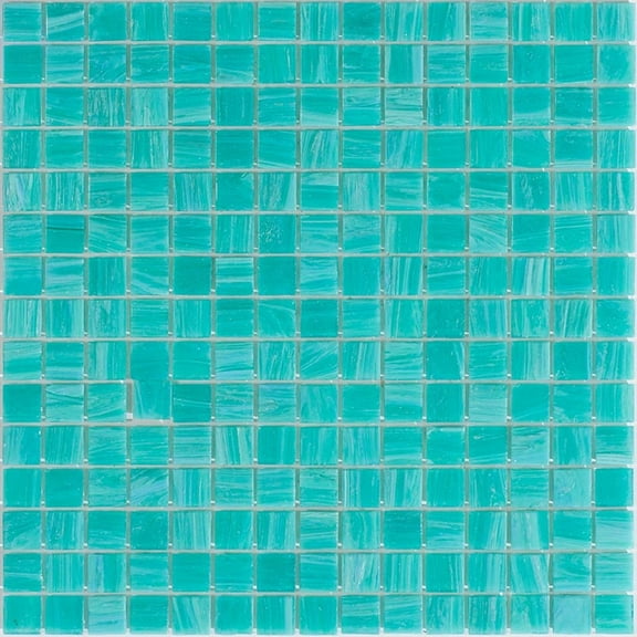 Apollo Tile Celestial 12 in. x 12 in. Glossy Persian Green Glass Mosaic Wall and Floor Tile (20 sq. ft./case) (20-pack)