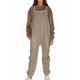 thumbnail image 2 of Kmdttou Summer 50% off Clearance! Womens Overalls Casual Loose Dungarees Romper Baggy Playsuit Solid Color Pockets Sweatpants Jumpsuit on Clearance!, 2 of 8