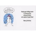 thumbnail image 2 of Oatmeal Studios Snowman Catching Snowflakes in Mouth: Smacks of Cannibalism Humorous / Funny Christmas Card (1 card/1 envelope), 2 of 2