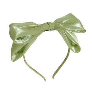 Green Organza Hair Bow, Sage Green Hair Clip, Green Flower Girl Bow –  Accessories by Me, LLC