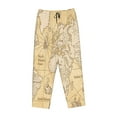 thumbnail image 4 of Haiem World Map Women's Pajama Pants Ultra Lightweight Pjs Bottoms Sleepwear Bottom Pants With Pocket Drawstring-Medium, 4 of 9