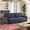 Navy, variant on Serta Giles Modern Style Convertible Sofa, Cream Fabric