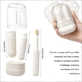 thumbnail image 3 of Travel Hygiene Set 3 In 1 - Portable Personal Care Kit with Foldable Brush Cup & Storage Case, Compact Toiletry Organizer for Camping Business Trips Daily Use, Lightweight Leak Resistant Design, 3 of 8