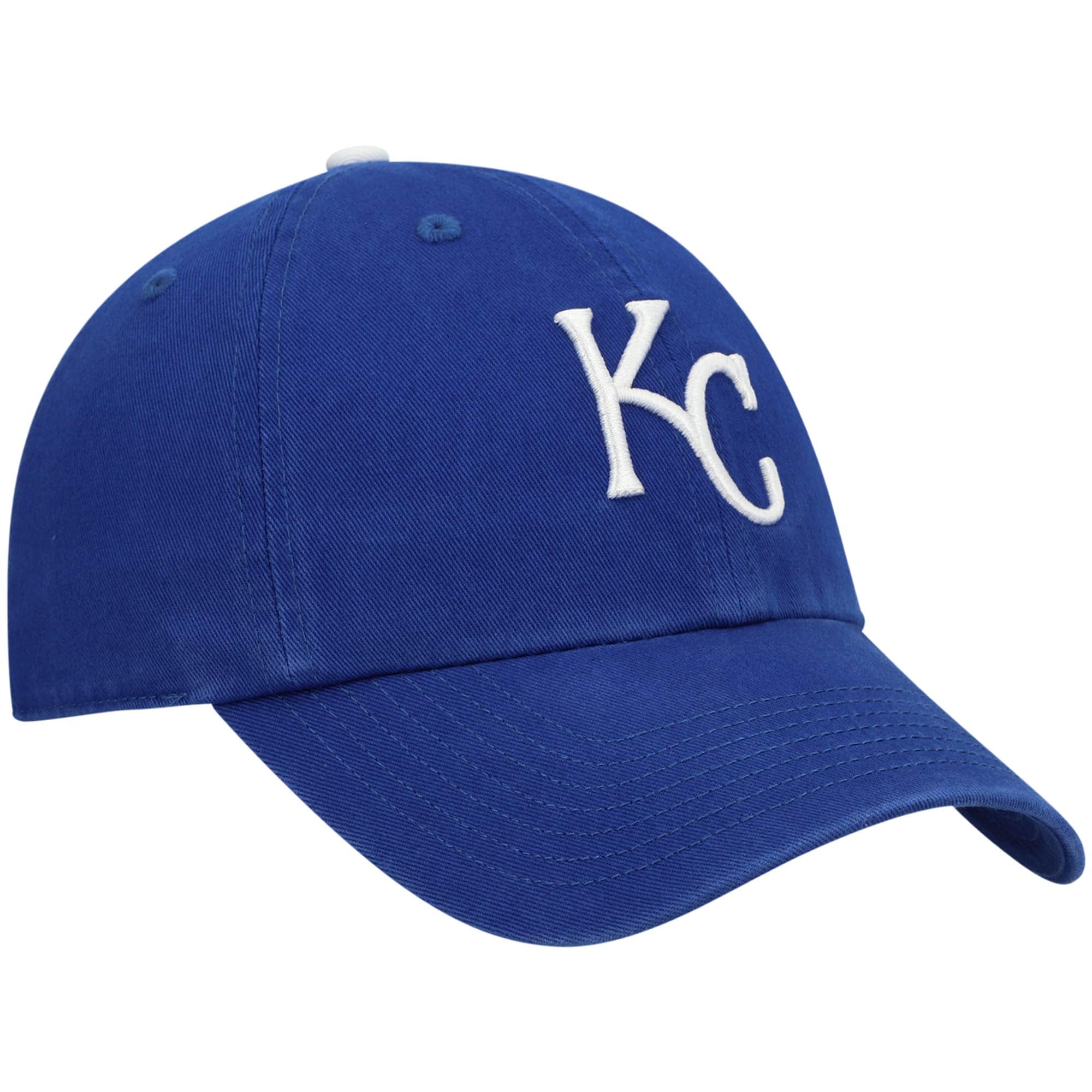 Youth '47 Royal Kansas City Royals Team Logo Clean Up Adjustable Hat