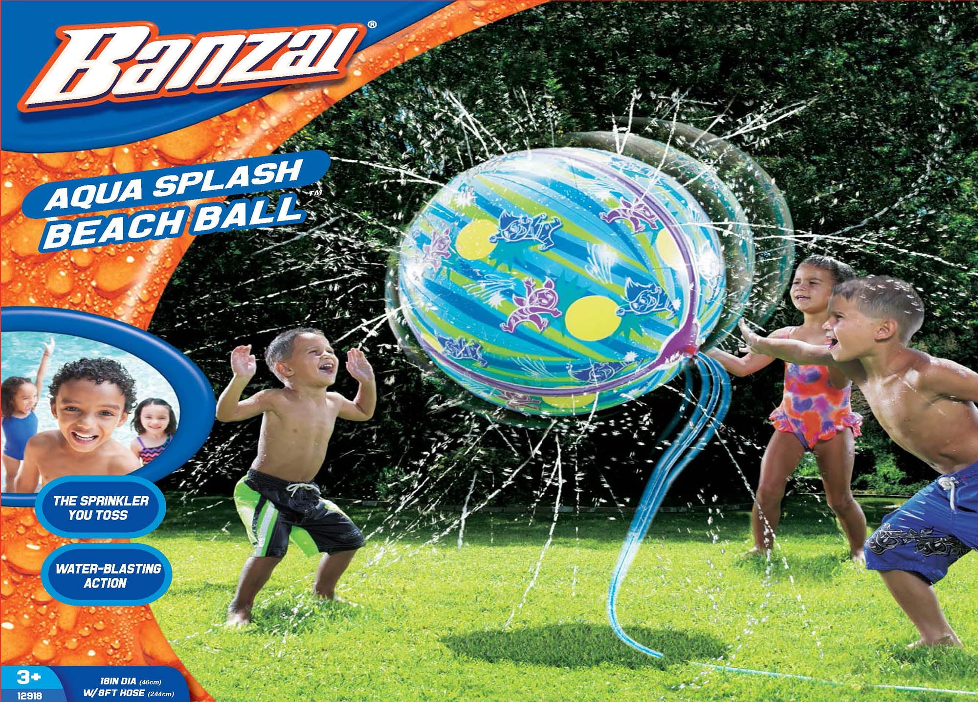 banzai aqua splash beach ball
