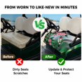 thumbnail image 4 of Golf Cart Seat Covers for 2 Seater,Green Hummingbird Soft Microfiber Cart Seat Towel Blanket,Spring Summer Pink Flower Leaf Absorbent Breathable Non Slip Bench Seats Protector for Golf Course 51"x31", 4 of 9