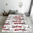 thumbnail image 5 of Zufioo Retro Train Fleece Blanket Queen Size,Plush Bed Blanket,Ultra Soft Throw Blanket,Plush Fuzzy Cozy Blanket Perfect for Bed,Couch-40"x30", 5 of 7