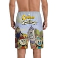 thumbnail image 3 of The Cuphead Show Men's Short Pajama Pants Lightweight Daily Lounge Shorts Bottoms Sleepwear Cozy Soft Home Pajama Pants Shorts, 3 of 9