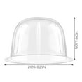 thumbnail image 2 of VERDANVERSE baseball caps bracket Baseball Cap Support Stand Transparent 12Pack, 2 of 8