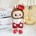 thumbnail image 5 of Mini ropa de muñeca de peluche, accesorios para la Corea, Labubu V1 V2, ídolo, fiesta sentada, suéter a rayas rosas y blancas, 5 of 5