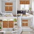 thumbnail image 6 of Boho Yellow Flowers Kitchen Curtains Sets for Windows 36 Inch Length, Spring Abstract Watercolor Floral Leaf Rod Pocket Window Treatments Tier Curtains and Valances Set for Bedroom/Bathroom, 6 of 8