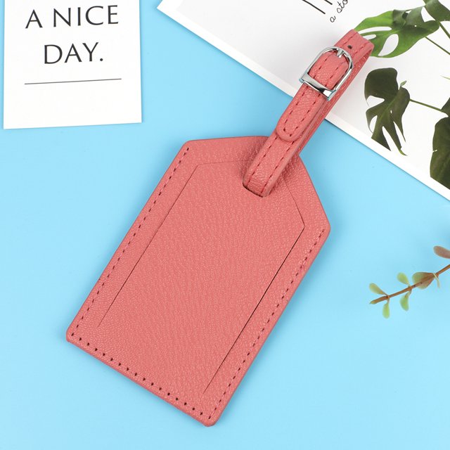 Luggage Tag Personalized Travel Suitcase Name Address ID Baggage Label Address Holder Portable Boarding Tags Travel Accessories Pink