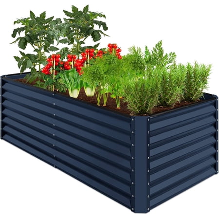 6 ft x 3 ft x 2 ft Outdoor Metal Raised Garden Bed, Deep Root Planter for Vegetables, Flowers, Herbs, 269 Gallon Capacity