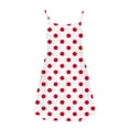 thumbnail image 7 of FamilyThread Girls Polka Dot Sleeveless Dresses Spaghetti Strap Summer Swing Twirly Sundress A-Line Dress For 4-14Y, 7 of 7