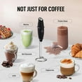 thumbnail image 3 of Zulay Premium Gift Milk Frother Set – Handheld Coffee Frother with Stand, 12oz/350ml Frothing Pitcher + 4 Latte Art Stencils – 13,000 RPM Motor, SS Whisk, Battery Operated – Barista Kit, 3 of 8