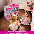 thumbnail image 6 of Two-Story Pink Castle Dollhouse Suitable for Children Aged 3 and above- Christmas and Birthday Party Gifts, 6 of 6