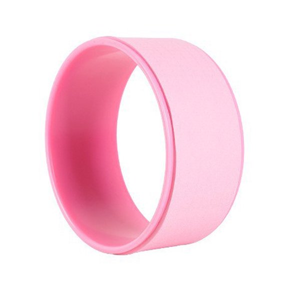Massage Back Training Roller,Yoga Wheel Pilates Accessories Home Gym Tool Exercise Equipment Fitness Bodybuilding (Pink)